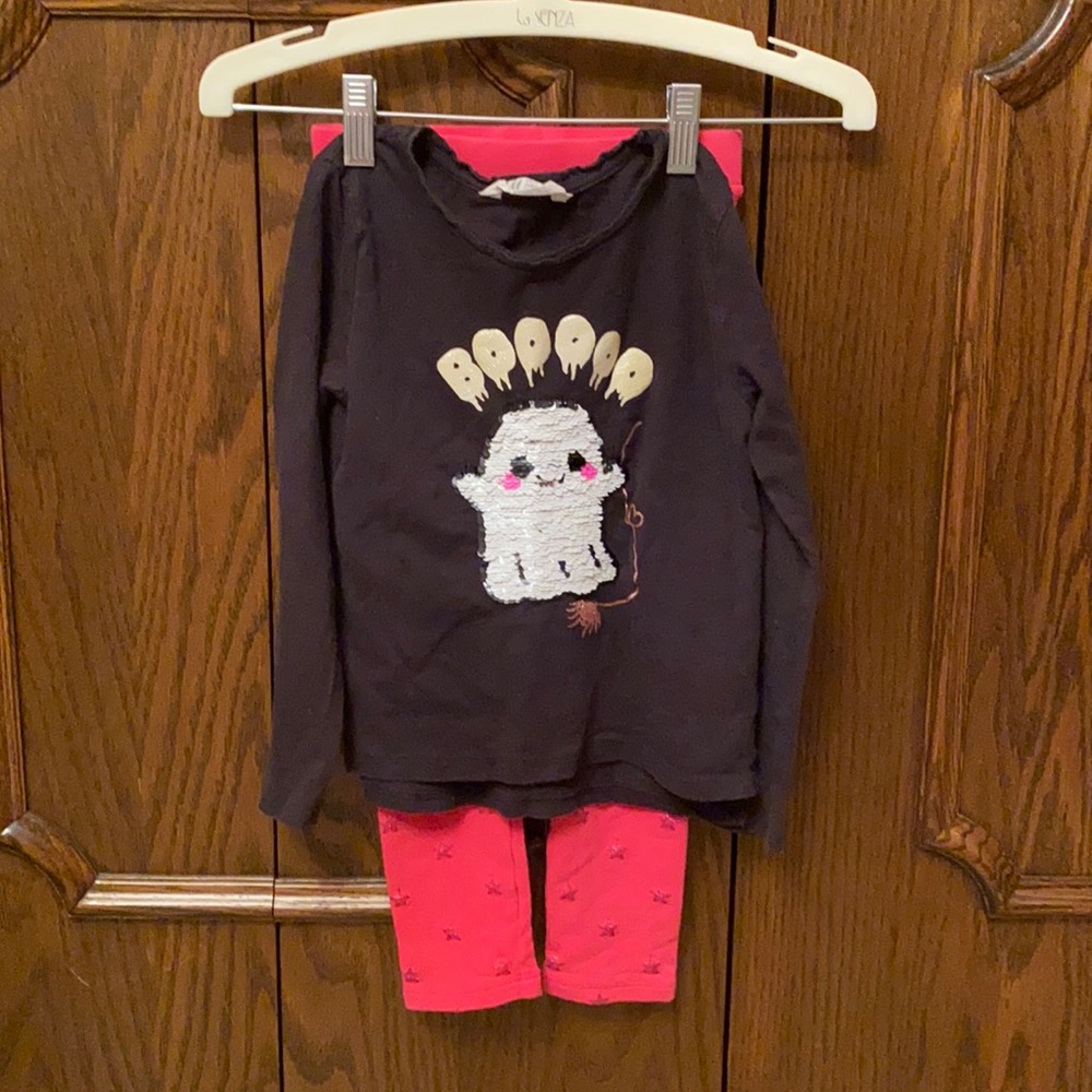 Flip sequin GHOST 👻 outfit size 4-5 girls